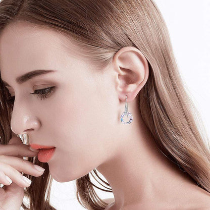 Cosmic Ring Crystal Drop Earrings