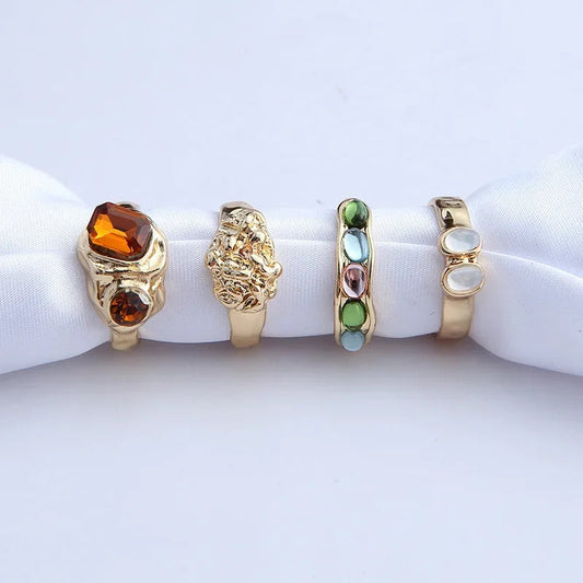 Ischia - Terra Ring Set (4-Pack)