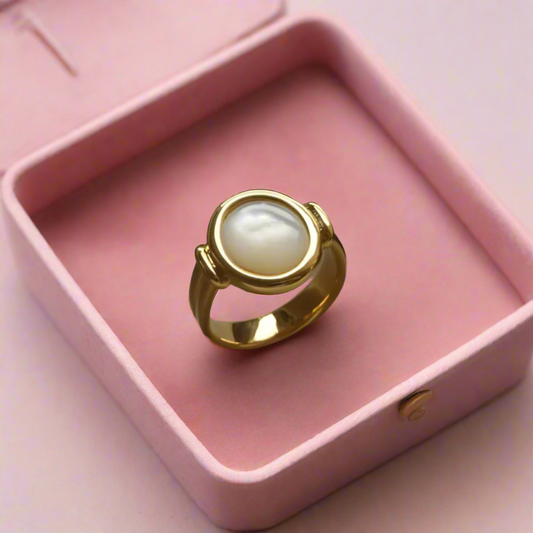 Elegant All Pearl Ring