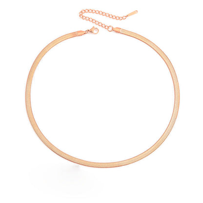 Stella Herringbone Chain Necklace