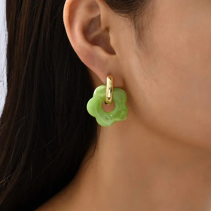 Zara Blossom Hoop Earrings