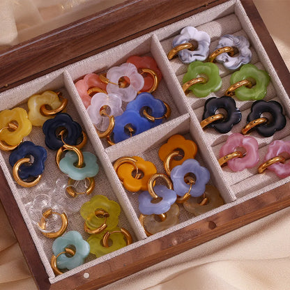 Zara Blossom Hoop Earrings