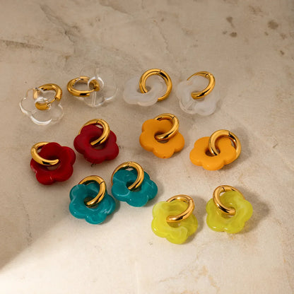 Zara Blossom Hoop Earrings